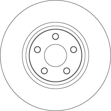 TRW DF6998S — Tarcza hamulcowa