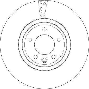 TRW DF6954S — Tarcza hamulcowa