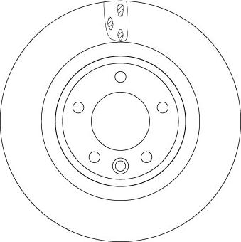 TRW DF6956S — Tarcza hamulcowa