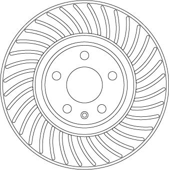 TRW DF6950S — Tarcza hamulcowa