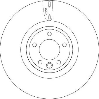 TRW DF6957S — Tarcza hamulcowa