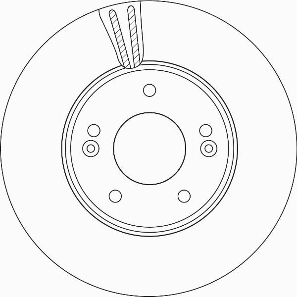 TRW DF6966 — Tarcza hamulcowa