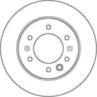 TRW DF6961S — Tarcza hamulcowa