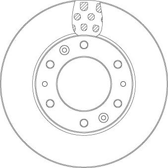 TRW DF6962S — Tarcza hamulcowa