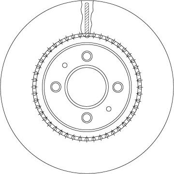TRW DF6904 — Tarcza hamulcowa