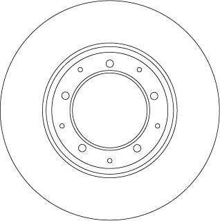 TRW DF6905 — Tarcza hamulcowa