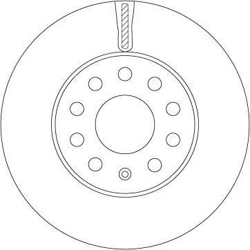 TRW DF6903S — Tarcza hamulcowa