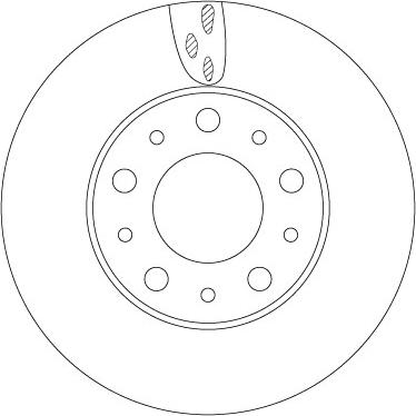 TRW DF6918S — Tarcza hamulcowa