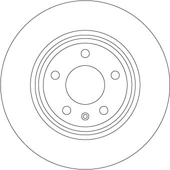 TRW DF6981S — Tarcza hamulcowa