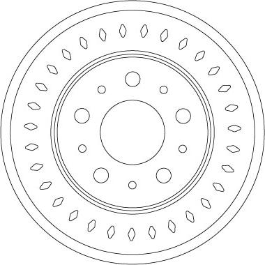 TRW DF6925S — Tarcza hamulcowa