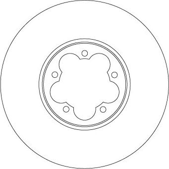TRW DF6921S — Tarcza hamulcowa