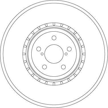 TRW DF6923S — Tarcza hamulcowa