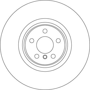 TRW DF6979S — Tarcza hamulcowa
