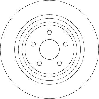 TRW DF6976 — Tarcza hamulcowa