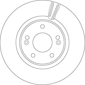 TRW DF6497S — Tarcza hamulcowa
