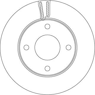 TRW DF6417 — Tarcza hamulcowa