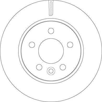 TRW DF6482 - Tarcza hamulcowa