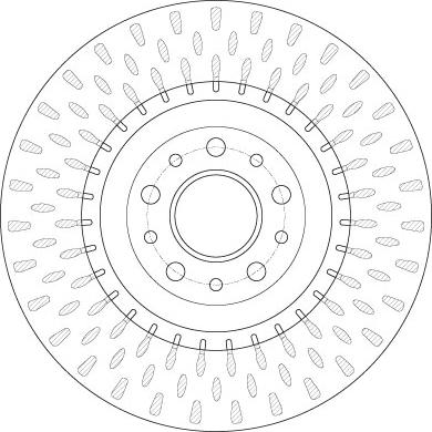 TRW DF6424 - Tarcza hamulcowa