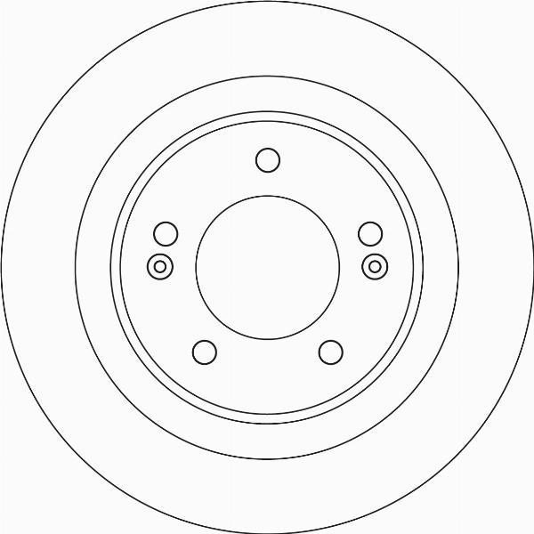 TRW DF6599 — Tarcza hamulcowa