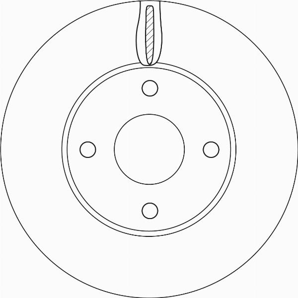 TRW DF6593 — Tarcza hamulcowa