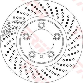 TRW DF6541S — Tarcza hamulcowa