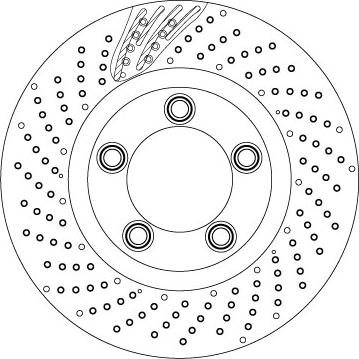 TRW DF6542S — Tarcza hamulcowa