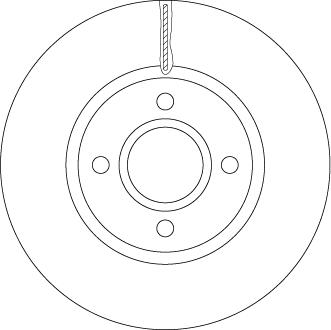 TRW DF6509 — Tarcza hamulcowa