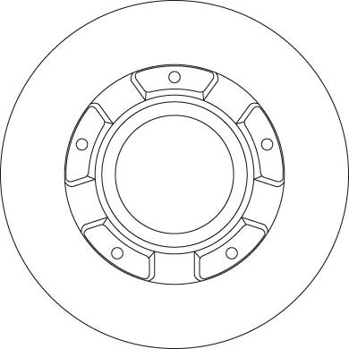 TRW DF6510S - Tarcza hamulcowa