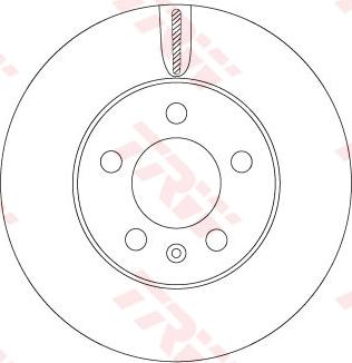TRW DF6584 — Tarcza hamulcowa