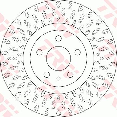 TRW DF6522 — Tarcza hamulcowa