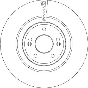 TRW DF6572 — Tarcza hamulcowa