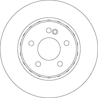 TRW DF6646S — Tarcza hamulcowa