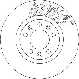 TRW DF6657 — Tarcza hamulcowa