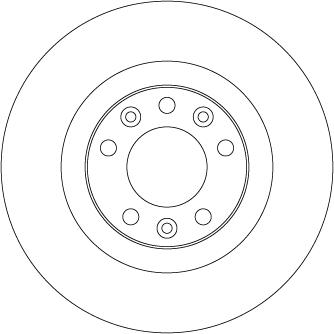 TRW DF6667 — Tarcza hamulcowa