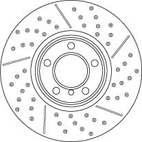 TRW DF6604S — Tarcza hamulcowa