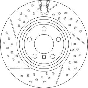 TRW DF6606S — Tarcza hamulcowa