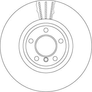 TRW DF6615S — Tarcza hamulcowa