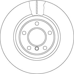 TRW DF6616S — Tarcza hamulcowa