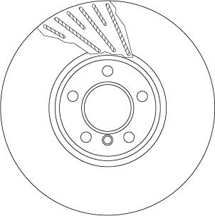 TRW DF6612S — Tarcza hamulcowa