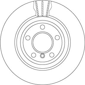 TRW DF6617S — Tarcza hamulcowa