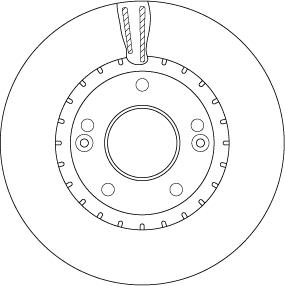 TRW DF6628 — Tarcza hamulcowa