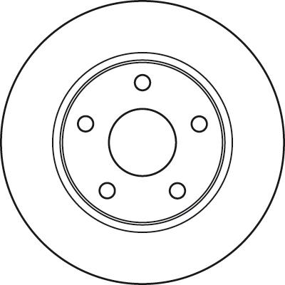 TRW DF6037 - Tarcza hamulcowa