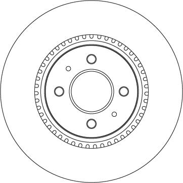 TRW DF6025 — Tarcza hamulcowa