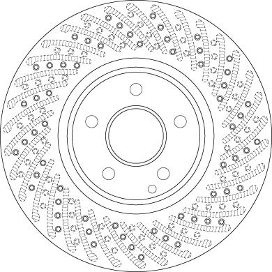 TRW DF6079S - TARCZA HAM. DB P. W211-S211 4-MATIC 02-09