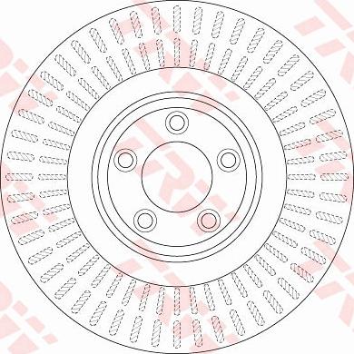 TRW DF6146S — Tarcza hamulcowa