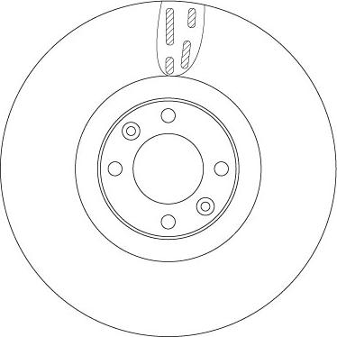 TRW DF6140 — Tarcza hamulcowa