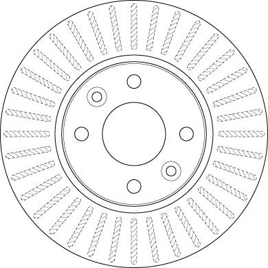 TRW DF6186 - Tarcza hamulcowa