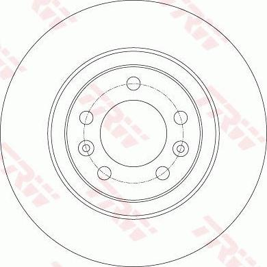 TRW DF6134 — Tarcza hamulcowa