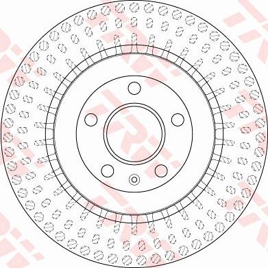 TRW DF6175S — Tarcza hamulcowa