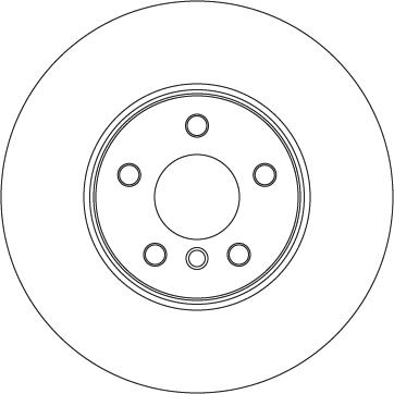 TRW DF6899S — Tarcza hamulcowa